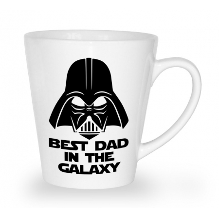 Kubek latte na dzień ojca Best dad in the galaxy